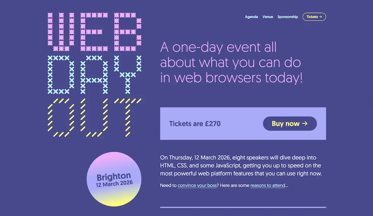 Warning: Web Day Out Website